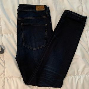 Express stretch jean leggings size 12 long